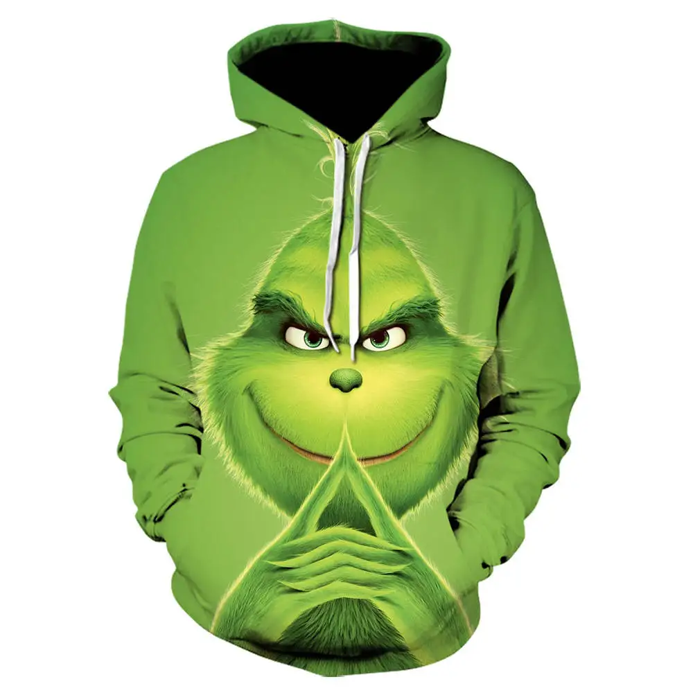 Мужская мода Shrek/The Grinch 3d толстовки Shrek рубашка забавная толстовка хип хоп Уличная 3d Принт толстовки S-6XL