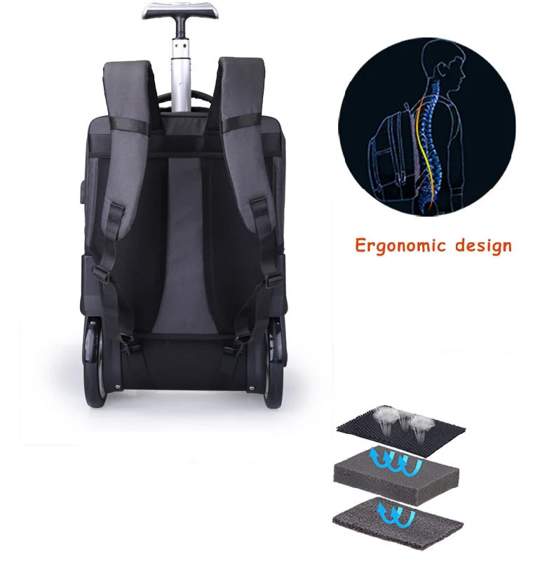 Best Travel Backpack Trolley Sleeve Trolley Luggage Bag Backpack