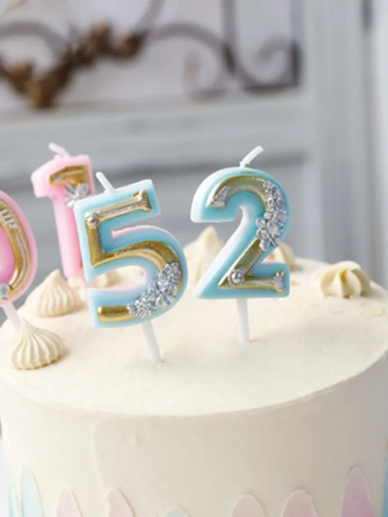 Цифровые свечи шляпа-торт ко дню рождения Крещение украшение торта, выпечки мальчик девочка вечерние вставные сцены подсвечник