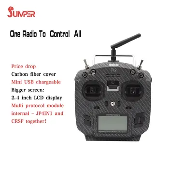 

Jumper T12 Pro OpenTX USB chargeable Radio Transmitter Remote Controller JP4-in-1 Multi-protocol 2.4inch LCD RF Module Frsky JR