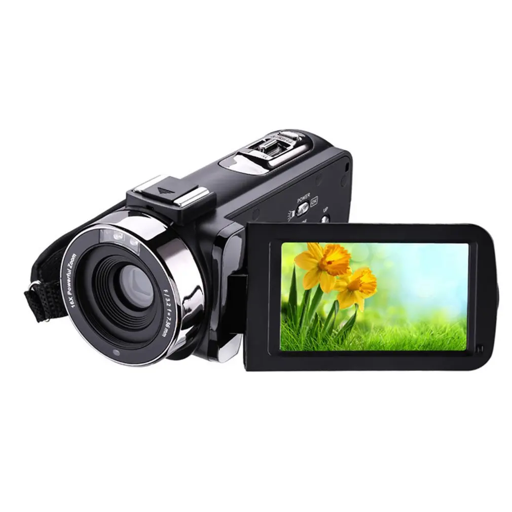 

WIFI 3.0 LCD 24.0MP 18x Camcorder Camera Full HD 1080p Video Camera Digital Zoom 270 Rotation Screen Support Microphone Lens