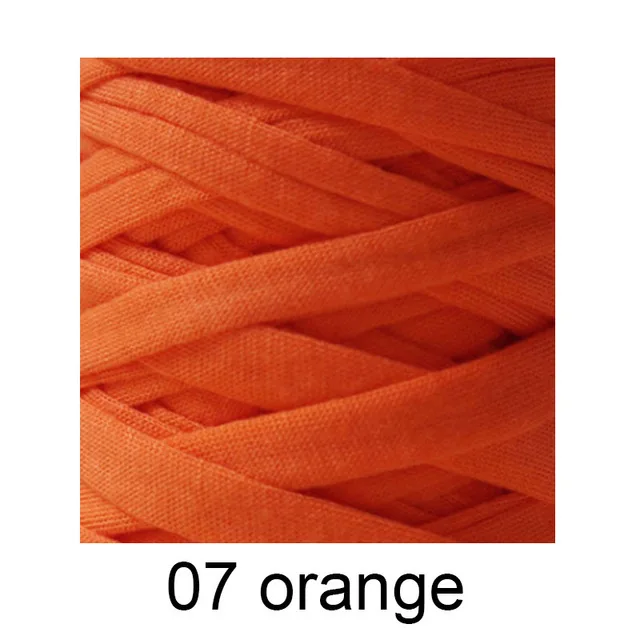 07 orange 45 210 г/шт. Необычные нити для ручного вязания плотная нить вязание крючком ткань из пряжи сумка ковер подушка хлопчатобумажная ткань - Цвет: 07 orange