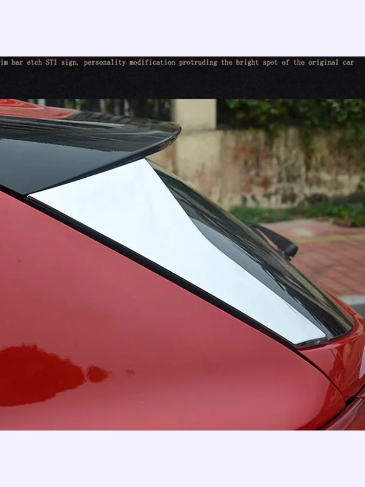 

Rear Window Trim Rear Behind Window Spoiler Side Strip Cover Trim Exterior Refit Kit Fit For SUBARU Crosstrek XV 2018-2019