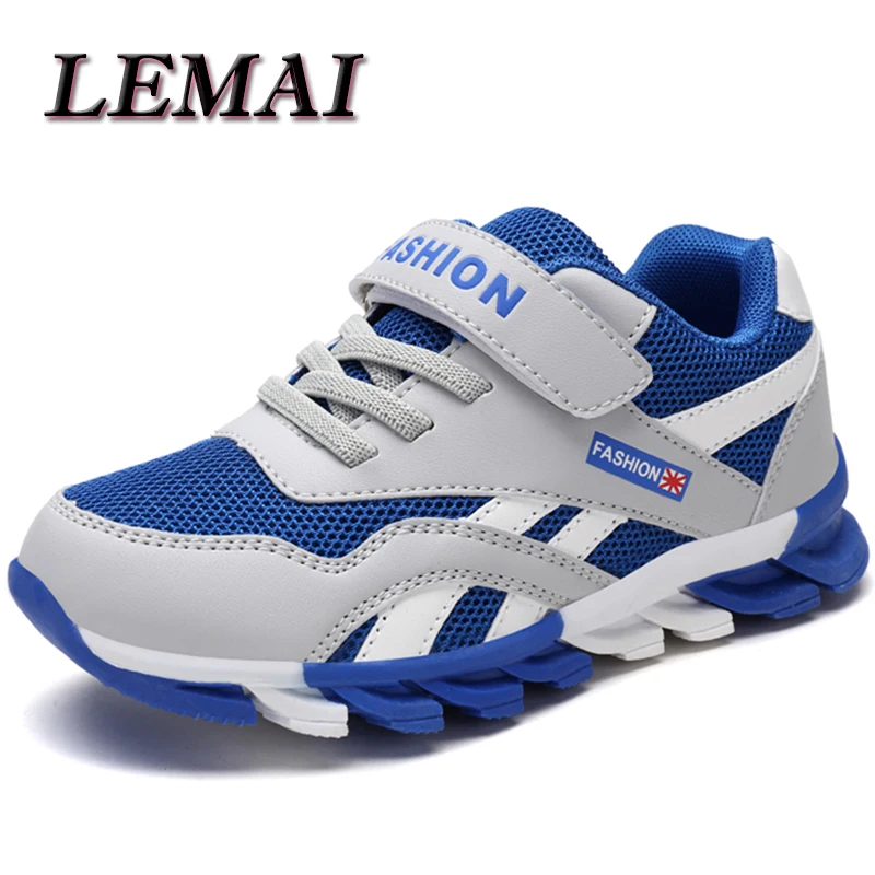 Zapatos de correr para niños, zapatillas de deporte para niños transpirables de malla, calzado para deportes al aire libre, calzado de baloncesto para caminar