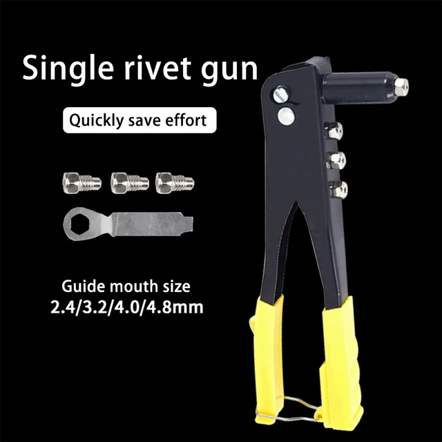 Heavy Duty Riveter Set Professional Hand Rivet Gun Kit DIY Tools With 200  Rivets 2.4mm 3.2mm 4.0mm 4.8mm Rivet Nut Home Tool - AliExpress