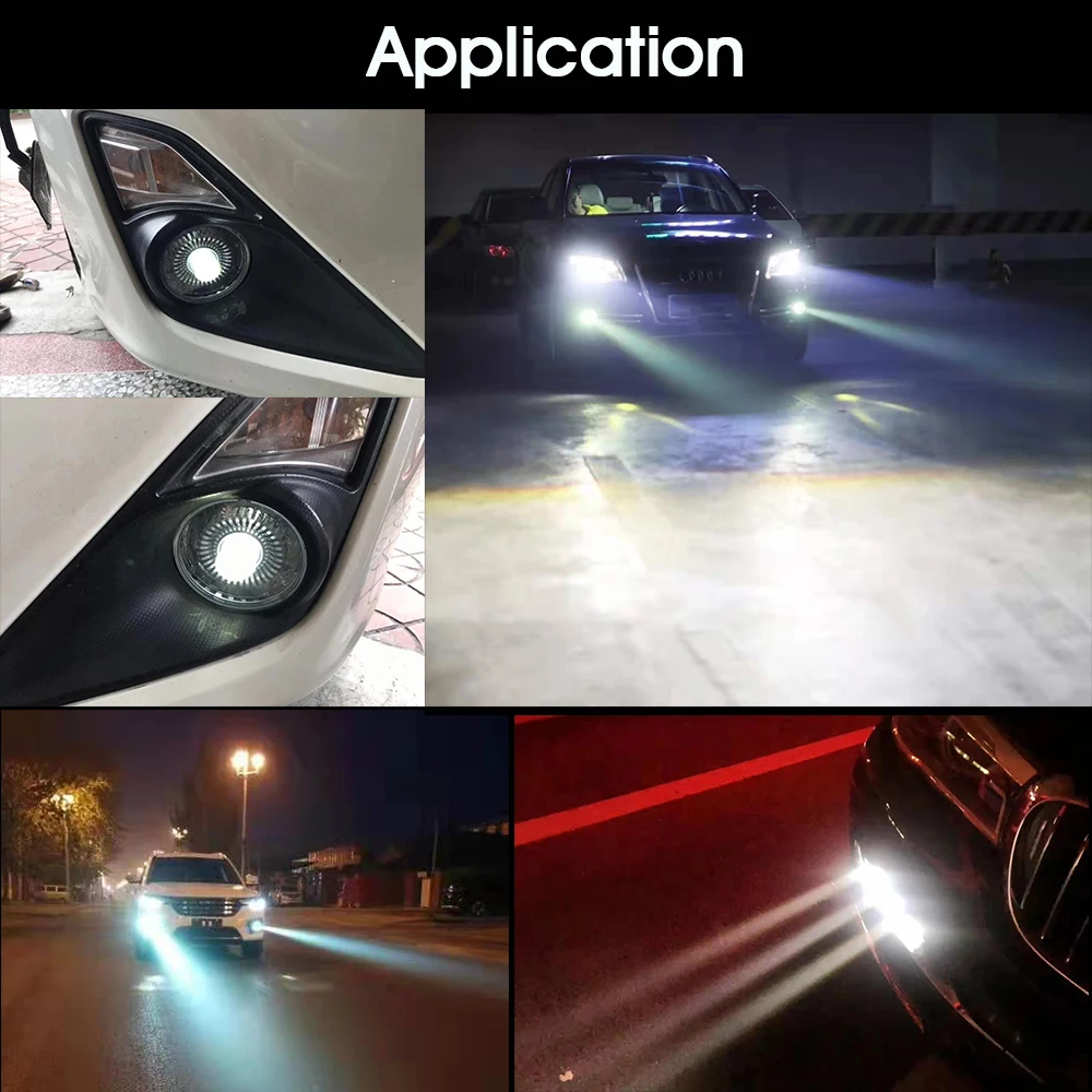 Cheap Sanvi 12V 5500K Laser Projector Lens Headlight Auto  High Beam Module H1 H7 9005 9006 Car Headlight/Fog Light Replacement 4
