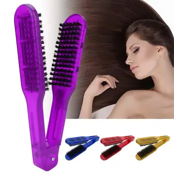 

Hair Straightening Plywood Comb Multifunctional Straightener Anti-Static Quick Styling Salon Comb Brushes Hairdressing Tools