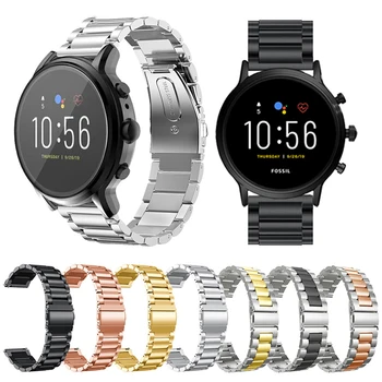 

Stainless Steel Straps For Fossil Gen 4 Q Venture HR /Gen 3 Q Venture 18MM Smart Watch Band Quick Release Wrist Bracelets Correa