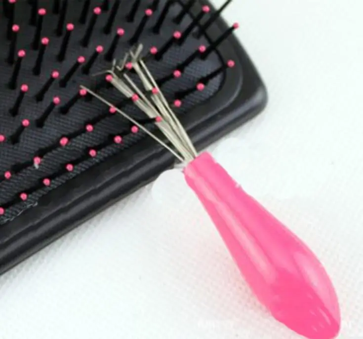 1 шт. прочная мини расческа для чистки волос|hair brush|steel combhair brush comb |