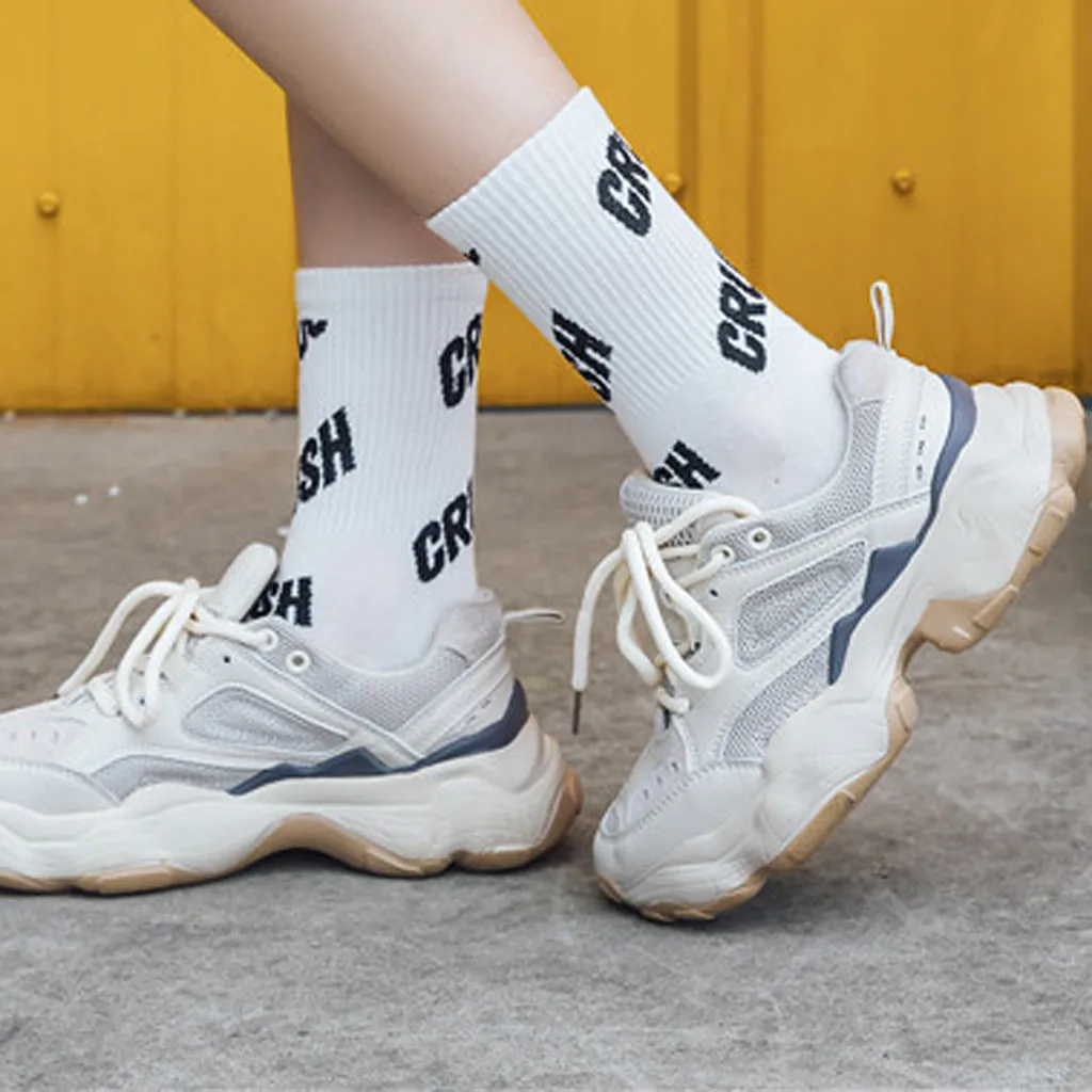 Новинка; 9 пар; женские модные хлопковые носки с буквенным принтом; сезон весна-осень; 9 цветов; женские Клубные носки на каждый день