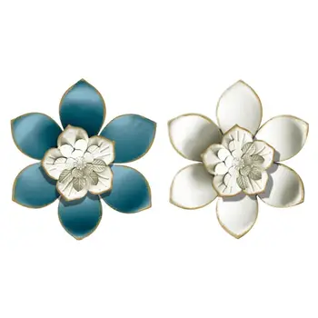 

Metal Flower Wall Decor - 11.8'' Wall Art Decorations Hanging for Bedroom Decor
