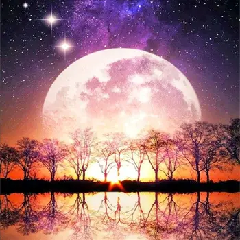

4 Pack Sunrise Sunset 5D DIY Diamond Painting Full Drill Rhinestone Embroidery X4YD
