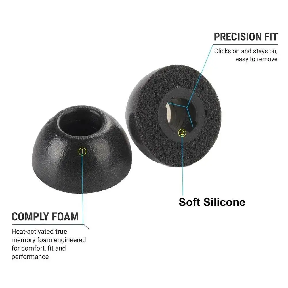 Memory Foam Ear Tips Galaxy Buds Comply Tips Memory Foam Ear Tips