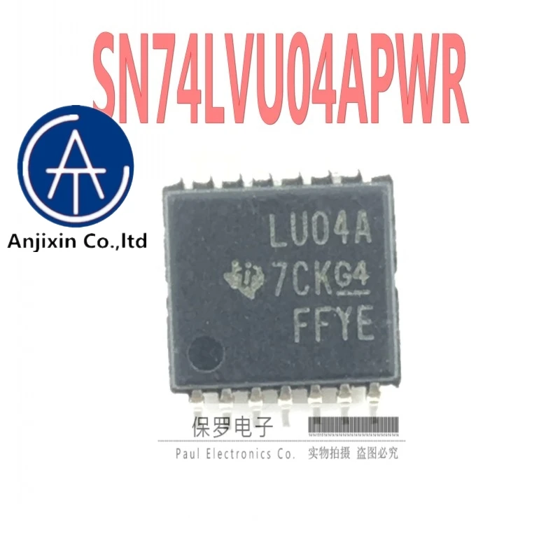 

10 шт. 100% оригинальный новый инвертор SN74LVU04APWR Шелковый экран LU04A TSSOP-14 патч в наличии