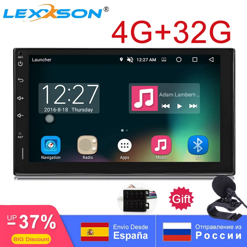 

Android 8.0 Car Stereo Octa Core 4GB RAM 32GB ROM AV Out GPS Navigation 2 Din 7 Inch Auto Radio 1080P Touch Screen FM AM RDS Cam