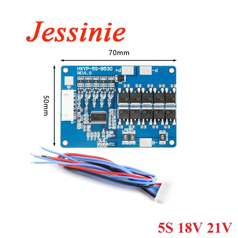5S 18V 21V 30A 45A BMS Lithium Battery Protection Circuit Board Pack Balance Charging Charge Module with Cable | Электронные