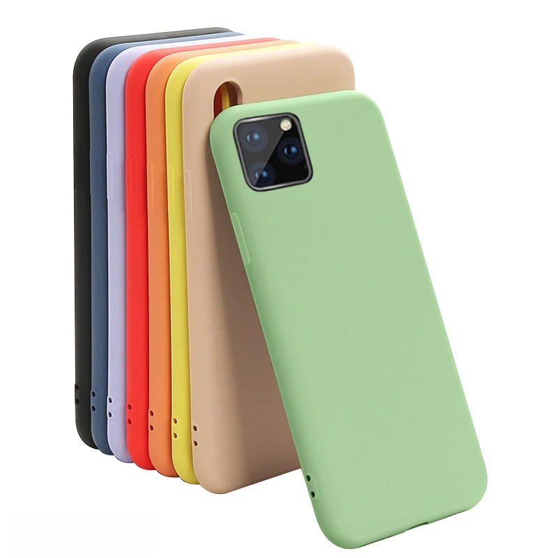 

Silicone Case for iPhone 11 Pro Max on iPhone XR X XS Max Phone Cover Protective Case for iPhone 7 8 6S 6 Plus 11Pro Coque