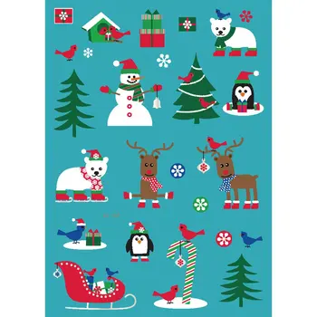 

Christmas Luminous Tattoo Glowing in Dark Waterproof Temporary Tatoo Sticker Snow Man Fake Tattoo Body Decoration 2018 Hot