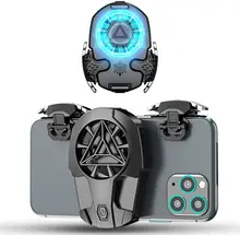 PUBG Mobile Controller,Game Fan Controller Gaming Trigger with Phone Cooling Fan Phone Game Controller Gamepad for Call of Duty