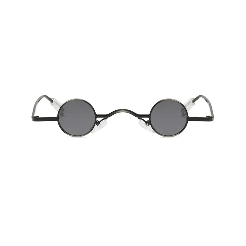 

Fashion Women Men Retro Trend Sunglasses Metal Frame Small Round Lens Big Bridge Punk Vintage Steampunk Personality Harajuku Sun