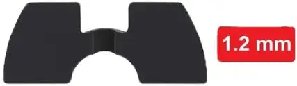Damper 1.2mm M365 Запчасти для скутера Xiaomi M365, сумка для электрического скутера, крюк, крыло, настенное крепление, колокольчик, Тормозная ручка, дисковый тормоз, наклейки, замок для шин - Цвет: Damper 1.2mm