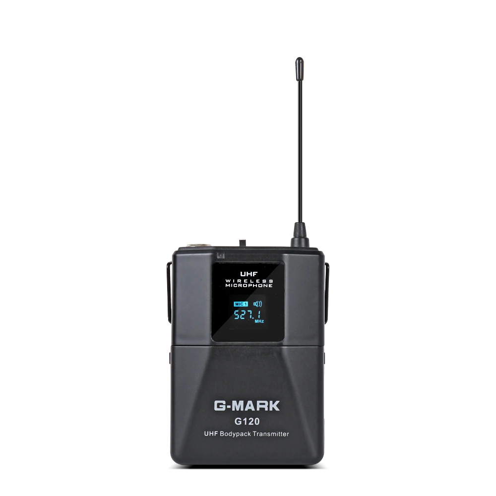 G MARK G120 петличный микрофон двухсторонний UHF беспроводная система с фиксированной