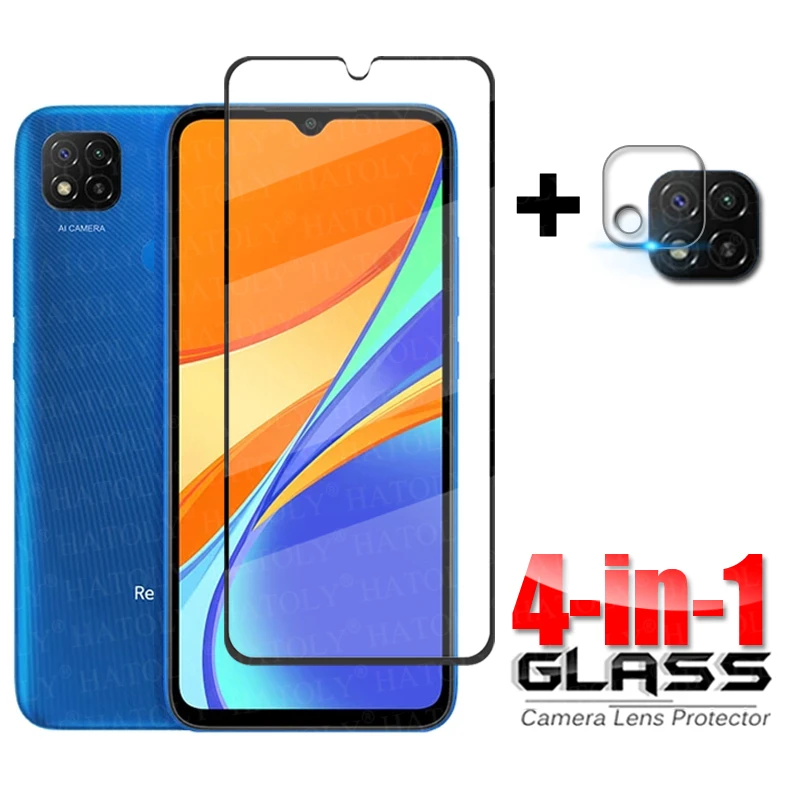 Vetro 4 In 1 Su Redmi 9C Vetro Temperato A Copertura Totale Per Xiaomi Redmi 9C Nfc 9 10C Hd Protezione Dello Schermo Del Telefono Redmi 9C Vetro Dell