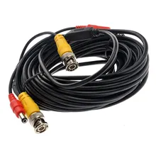 Câble d'extension de sécurité pour caméra de vidéosurveillance DVR, 10M, BNC, alimentation cc