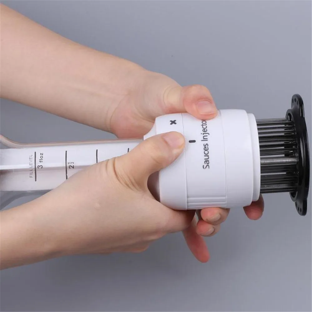 Нержавеющая сталь маринада инжектор вкус шприц иглы барбекю Мясо Tenderizer Кухня гаджет кухонные принадлежности