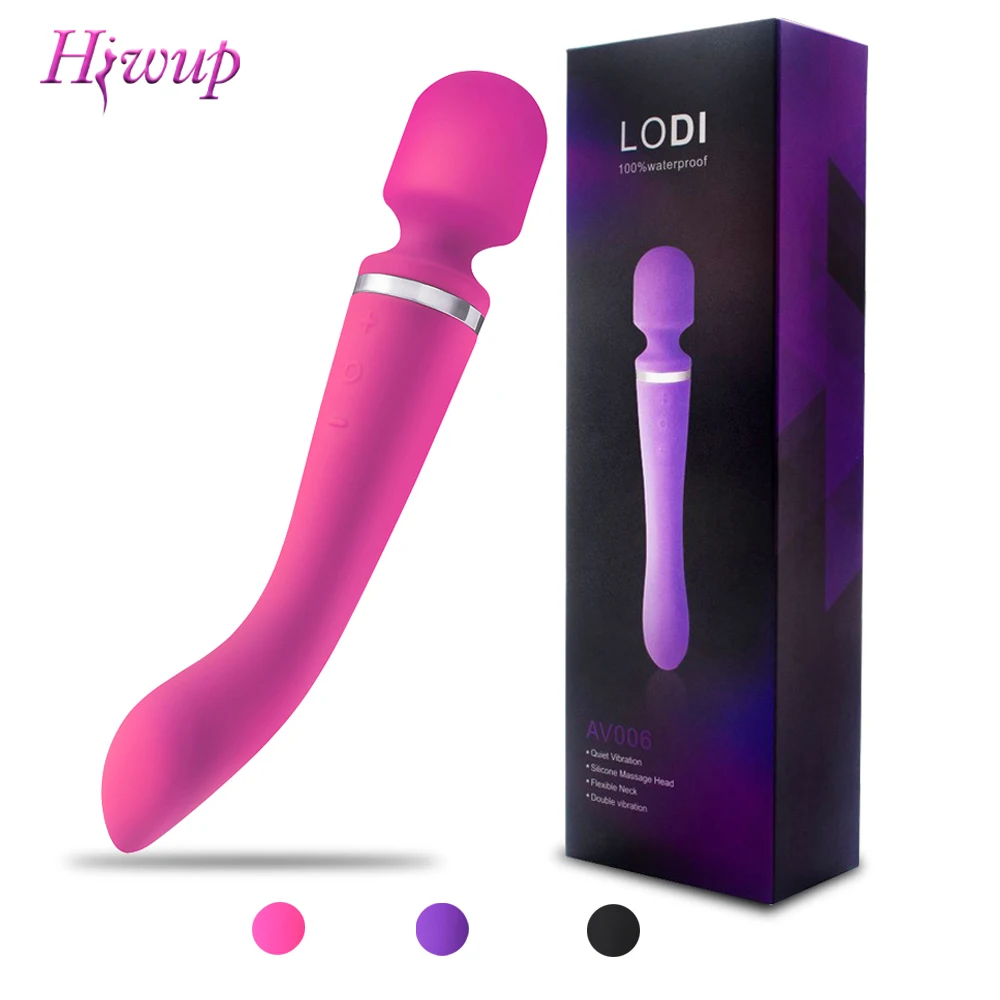 20 скоростей мощные фаллоимитаторы AV Вибратор Magic Wand интимные игрушки для женщин