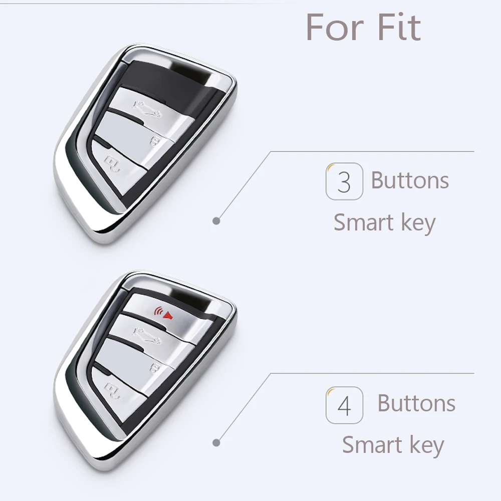 Высокое качество дистанционного ключа автомобиля сумка оболочки чехол для BMW 320li/523li/525li/528li/530/X1/X2/X5 брелок смарт-держатель для ключей протектор