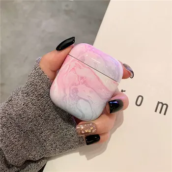 

Luxury Hard Headphone Accessories Case for Airpods Marble Earphone Case for Airpods 2 Case Cover for Apple Air Pods 12