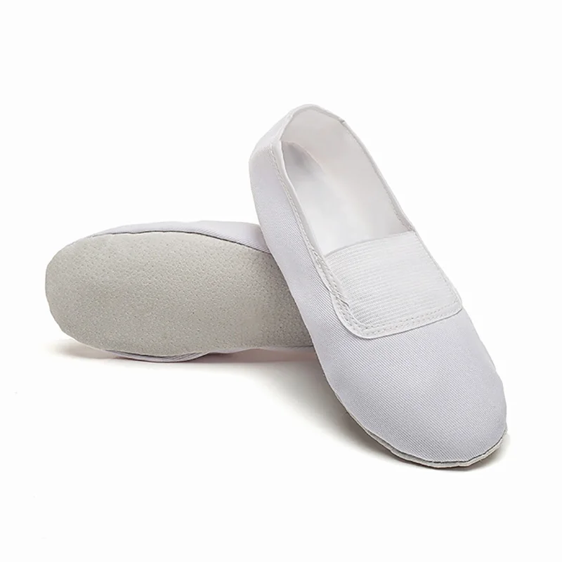 USHINE EU22-45 Indoor Yoga Slippers Gym Teacher Fitness Yoga Ballet Dance Shoes For Girls Woman Ballet Shoes Canvas Man Children 4