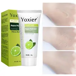Purifying Aqua Exfoliating Peeling Gel Deep Cleaning Acne Nourishing Scrub Blackhead Cream Removal Face Whitening J7c9