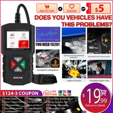 Считыватель кодов Ediag YA201 Автомобильный сканер OBDII/EOBD с USB
