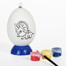Детская живопись игрушка Акварельная обучающая DIY динозавр Роспись яйцо живопись молодой студенческий яйцо живопись игра граффити