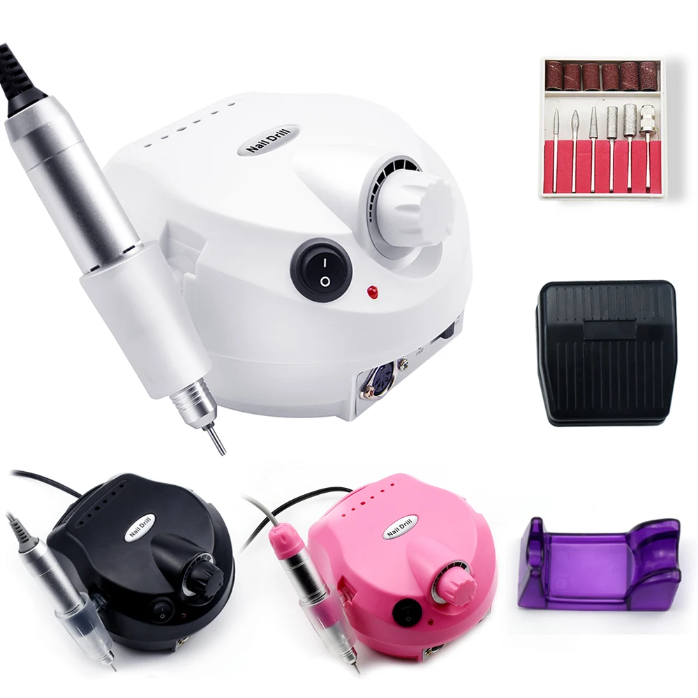 Online RPM 35000 20000 taladro eléctrico de uñas máquina de lima de uñas acrílico cortador de uñas Kit de manicura pedicura equipo de arte de uñas