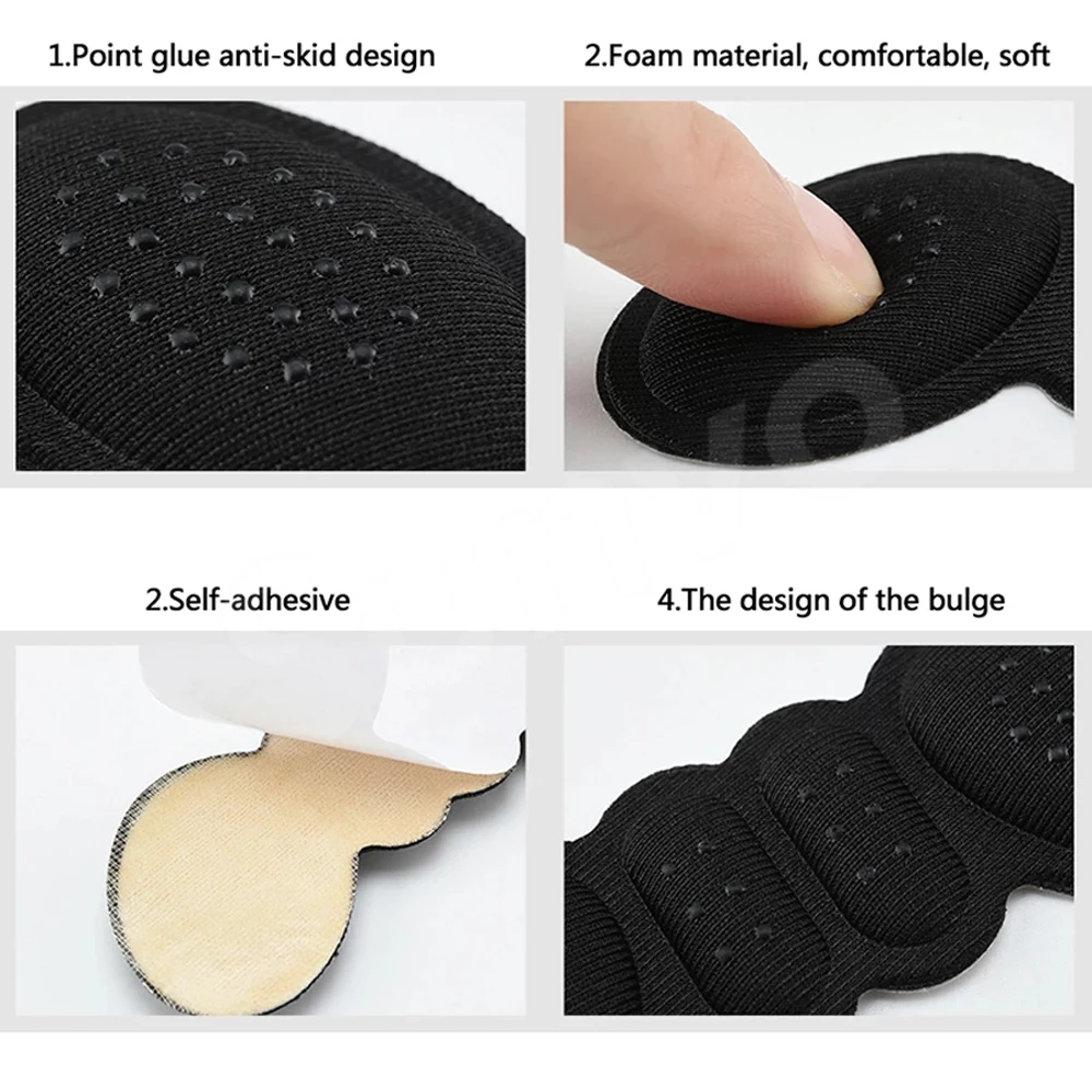 6 Pairs Heel Insoles Pads for Women High Heel Shoes Adhesive Liner Grip Heels Protector Sticker Foot Pain Relief Care Insert Pad for shoe insoles heel patch insole heel protector heel protector pads heel insoles heel cushion insole