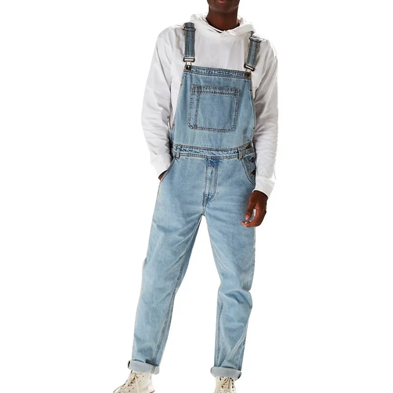 Bib Overalls For Man Suspender Pants Men's Jeans Jumpsuits High Street Distressed 2019 Autumn Fashion Denim Male Plus Size S-3XL Bib Overalls For Man Suspender Pants Men's Jeans Jumpsuits High Street Distressed 2019 Autumn Fashion Denim Male Plus Size S-3XL