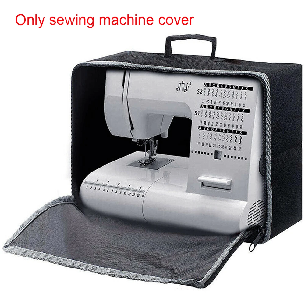 

Top Handle Wear Resistant Zipper Closure Protective Travel Dust Proof Tote Bag Portable Sewing Machine Cover Carrying Case