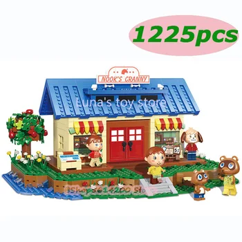 

2021 Christmas Gift Creative Toy Street Small House Model Animal Crossing The House To Assemble Bricks and Blocks Children's Toy