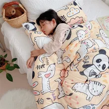 

14 Designs Four Season Children Sleeping Blanket Quilt 120x150cm Baby Cotton Polyester Kids Nap Sleeping Quilt Blanket Bedding