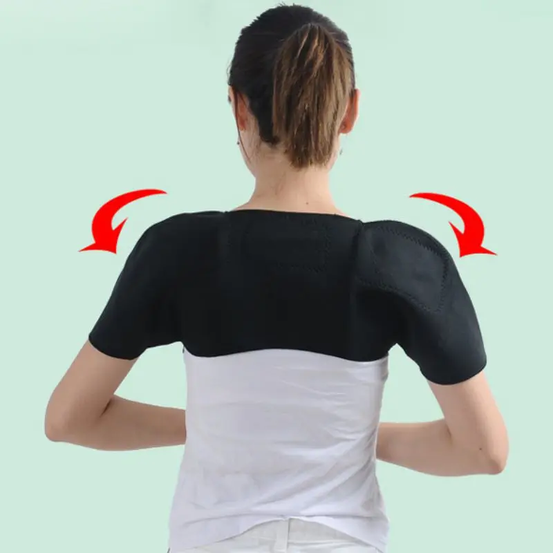САМОНАГРЕВАЮЩАЯСЯ поддержка плеча спины дышащий тепловой обертывание протектор теплее брекет для пожилых беременных