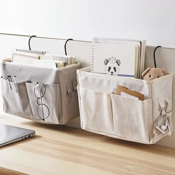 

Hanging Storage Bag With Hook Portable Bedside Dormitory Storage Hanging Bag Upgraded Version with Hook Bed Pocket
