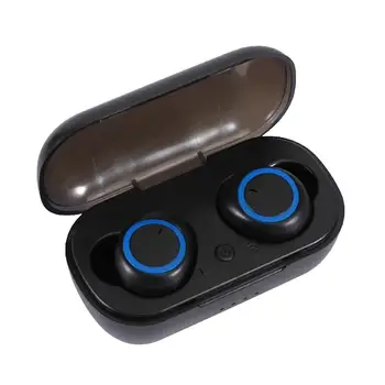 

Bluetooth Wireless Headphones with Microphone 300mah Waterproof Earphones HIFI Stereo Noise Cancelling Headset Earbud Display