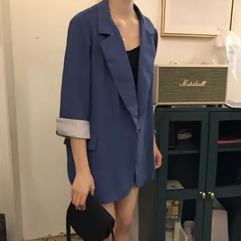 

Women Set Suit Jacket + Shorts two-piece Suit Korean Thin Striped Cuffs Net Red Hot Sell Blazer And Pant