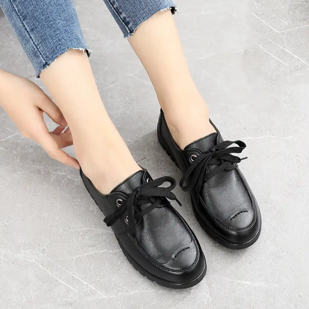 ladies lace up work shoes