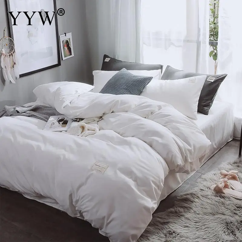 Скандинавские одноцветные двухслойные хлопковые постельные принадлежности, 4 размера, постельное льняное покрывало, простыня, Ab боковое одеяло, кровать - Цвет: 1