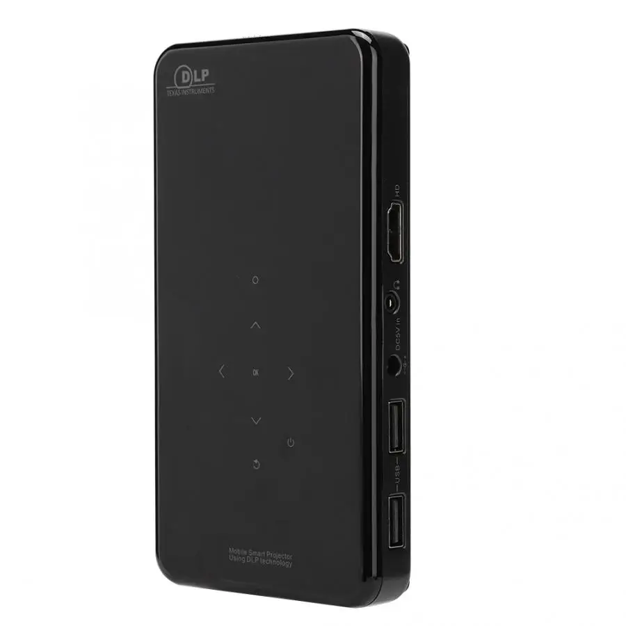 Портативный DLP HD Bluetooth проектор с wi-fi с системой Android 7,1 850*480 4K x 2 K/60fps проекторы для домашнего кинотеатра Поддержка HDMI 1G+ 8G