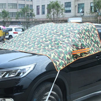 

Hot 5layers Decorative Half Scratch Resistant Aluminium Film Exterior Thicken Protective Sun Protection Dustproof Car Cover Top